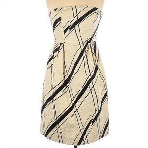 NWT Metallic strapless dress